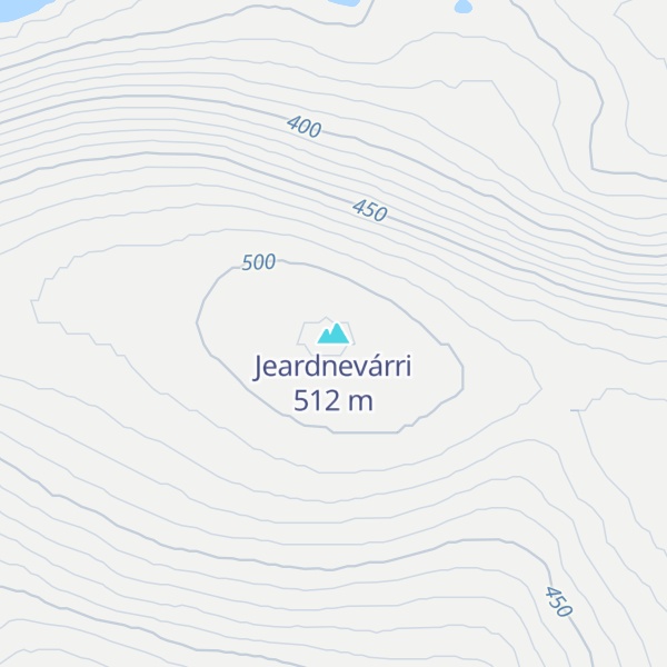 Map of Jeardnevárri