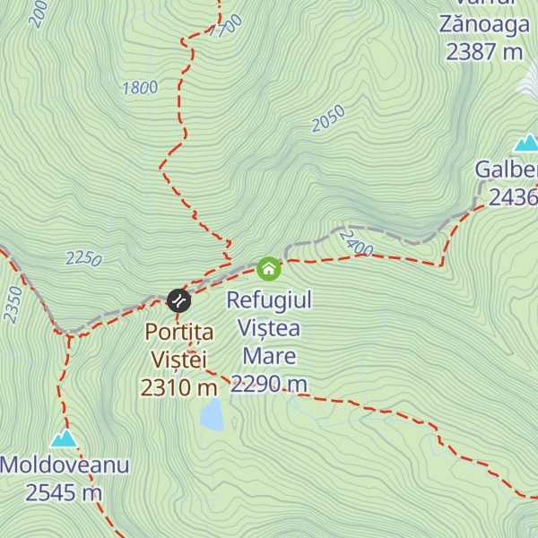 Map of Refugiul Viștea Mare