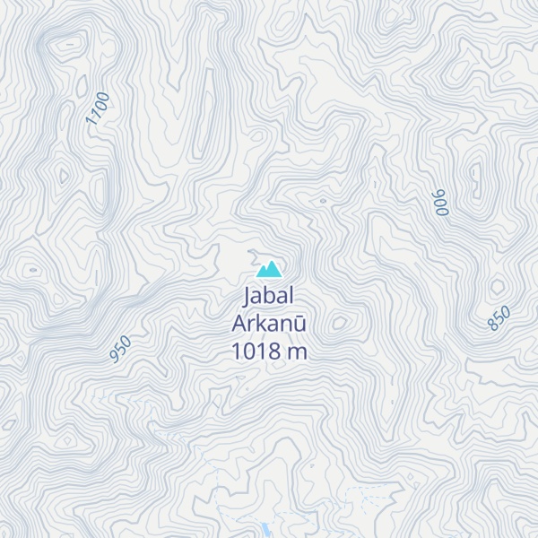 Map of Jabal Arkanū