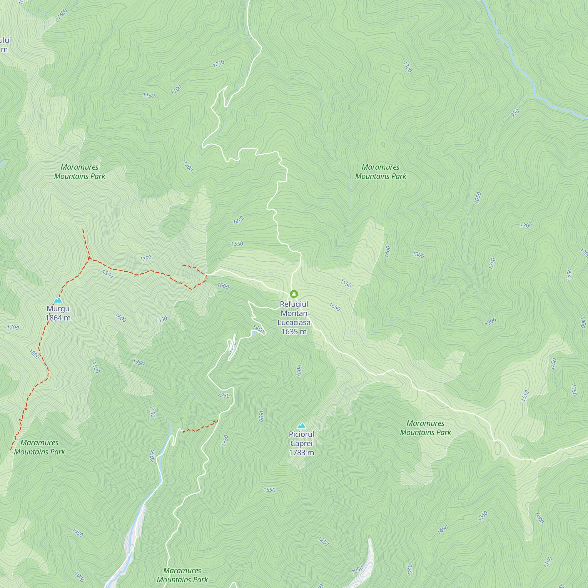 Refugiul Montan Lucaciasa map