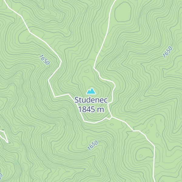 Map of Studenec