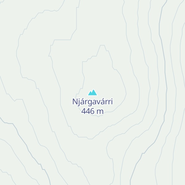 Map of Njárgavárri