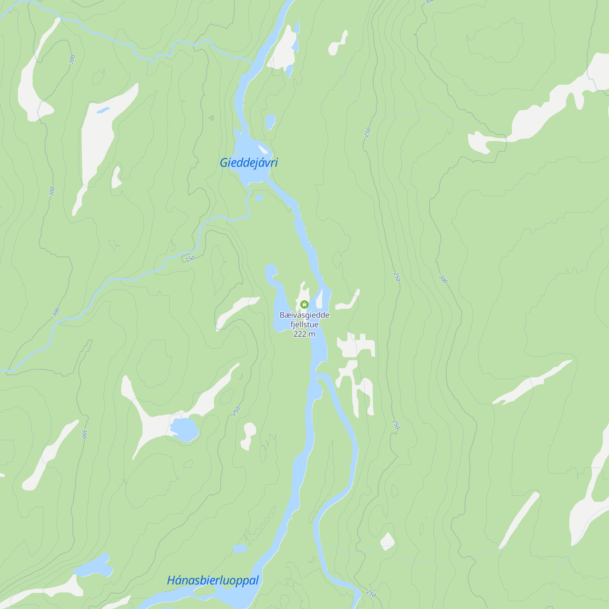 Bæivasgiedde fjellstue map