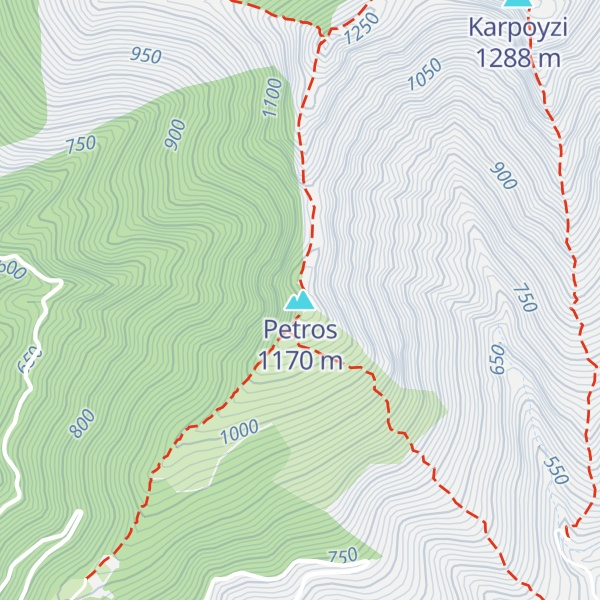 Map of Petros