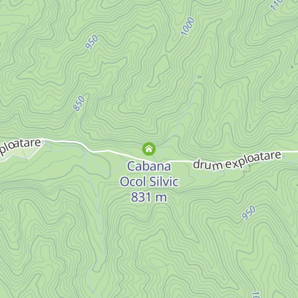 Map of Cabana Ocol Silvic