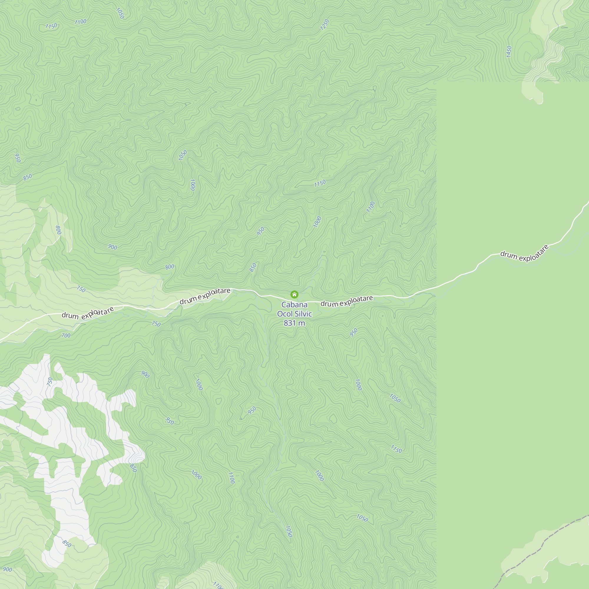 Cabana Ocol Silvic map