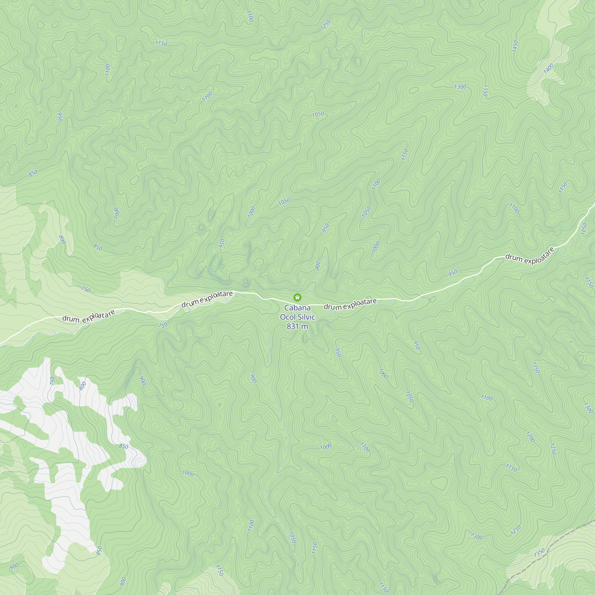 Cabana Ocol Silvic map