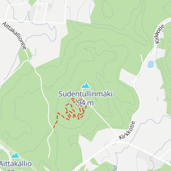 Map of Sudentullinmäki