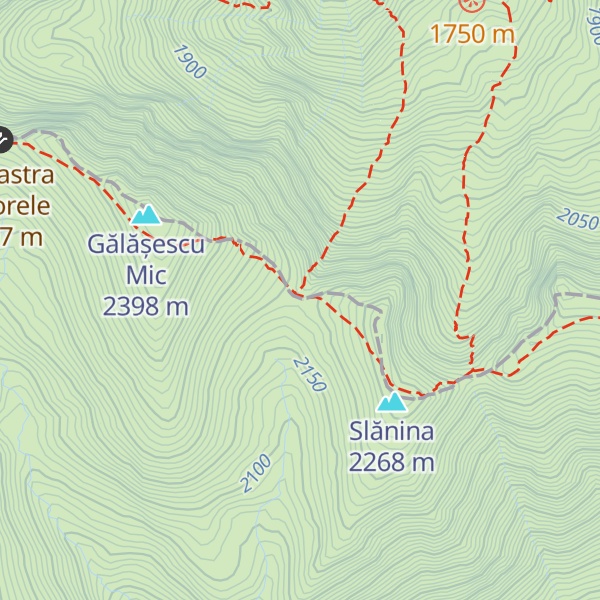 Map of Fereastra Mică - Cheia Bandei