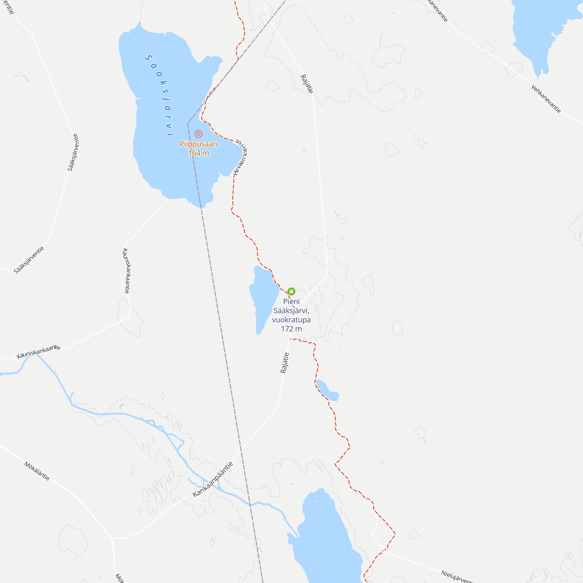 Pieni Sääksjärvi, vuokratupa map