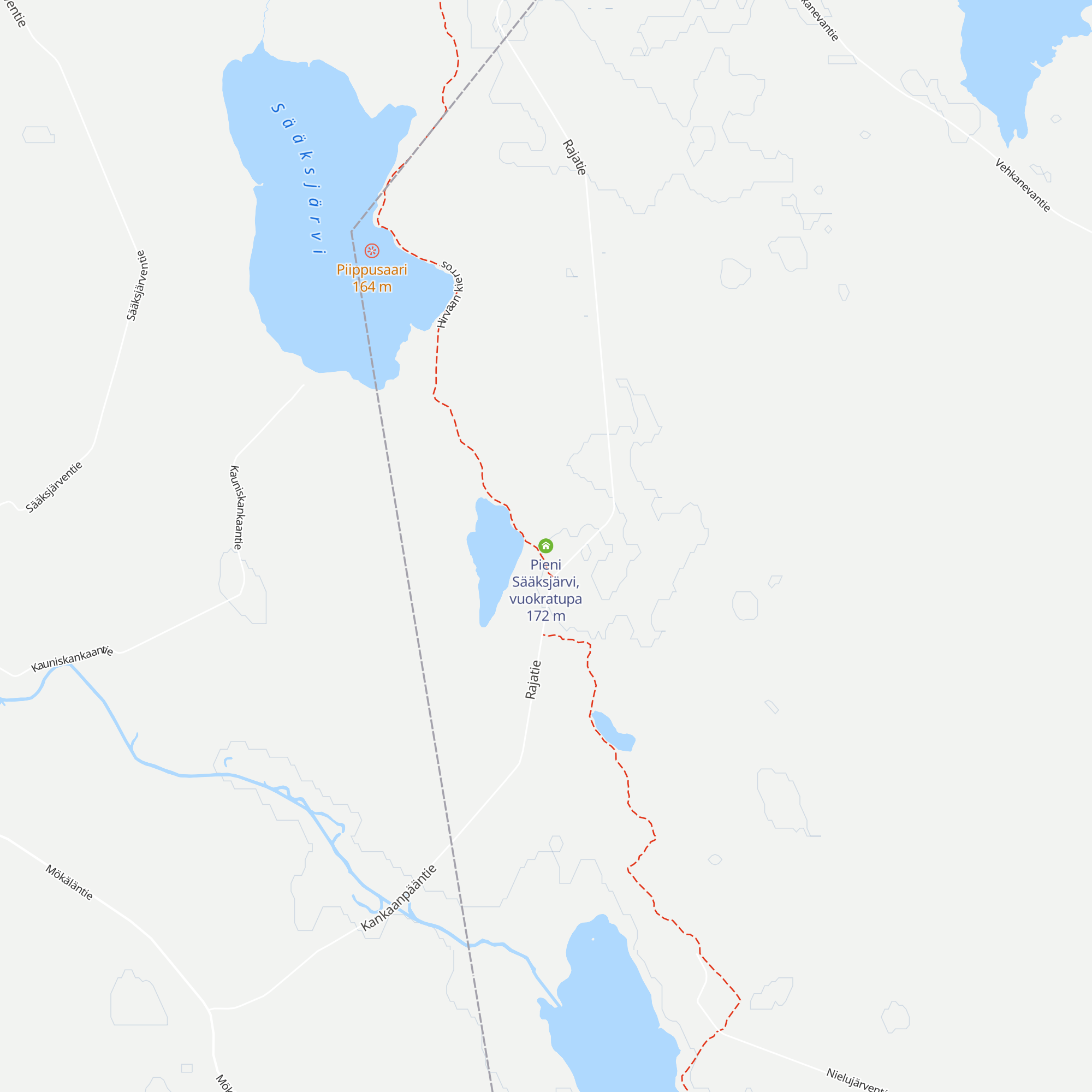 Pieni Sääksjärvi, vuokratupa map
