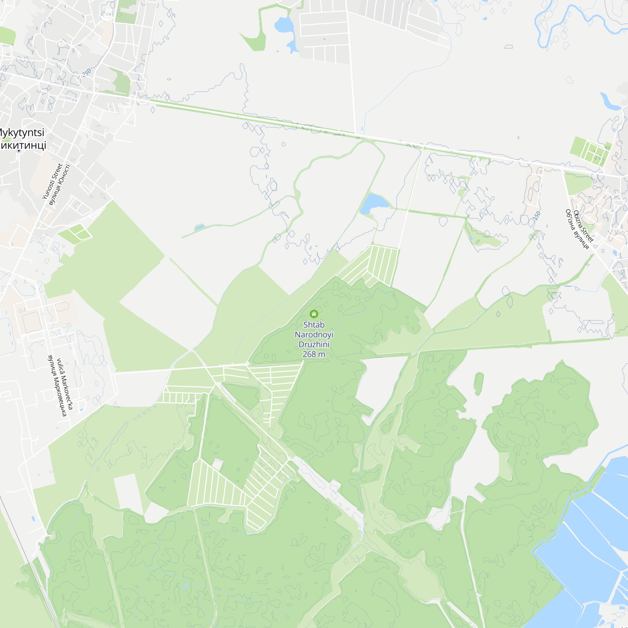 Shtab Narodnoyi Druzhini map