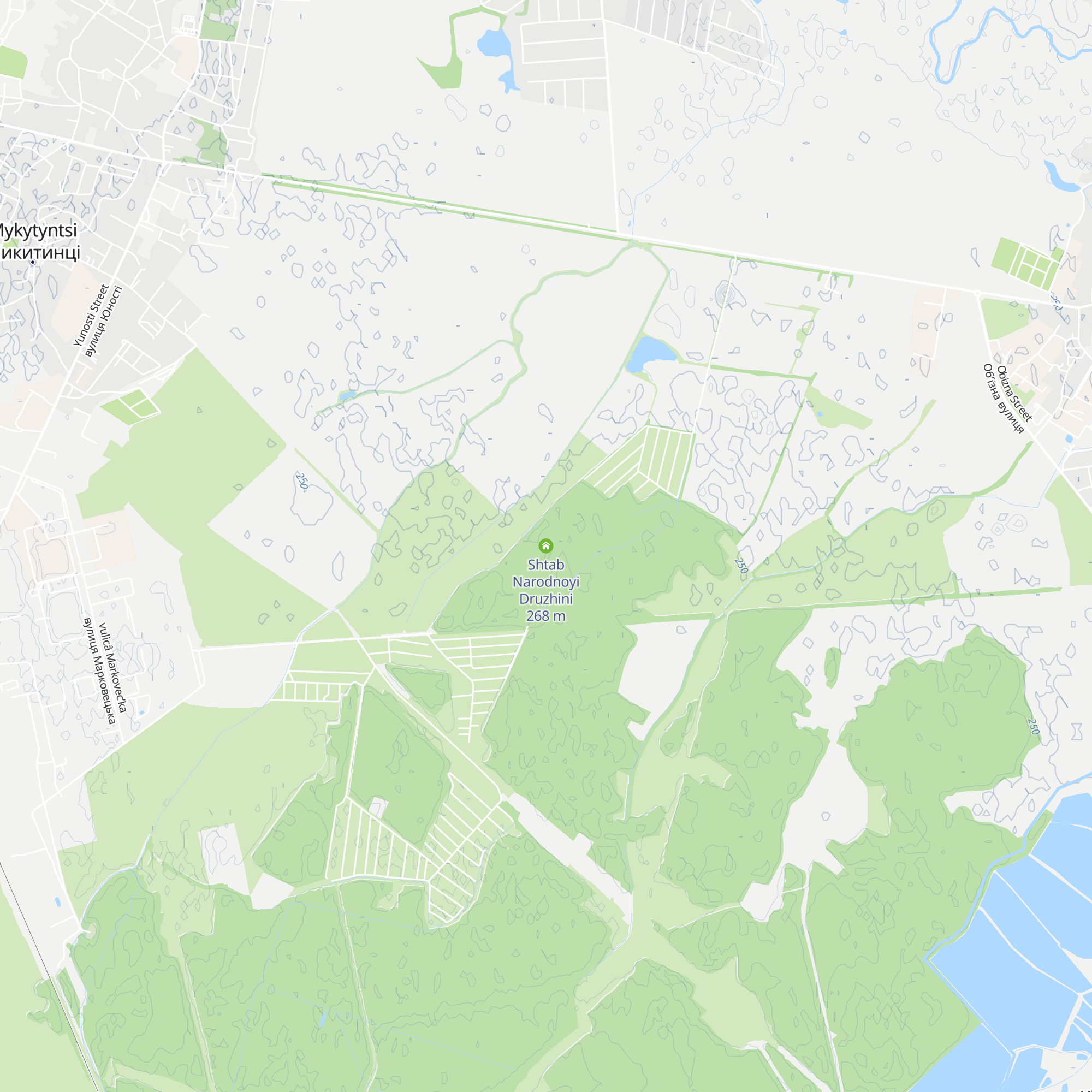 Shtab Narodnoyi Druzhini map