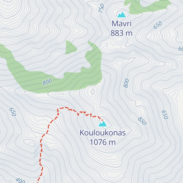 Map of Northern Kouloukonas