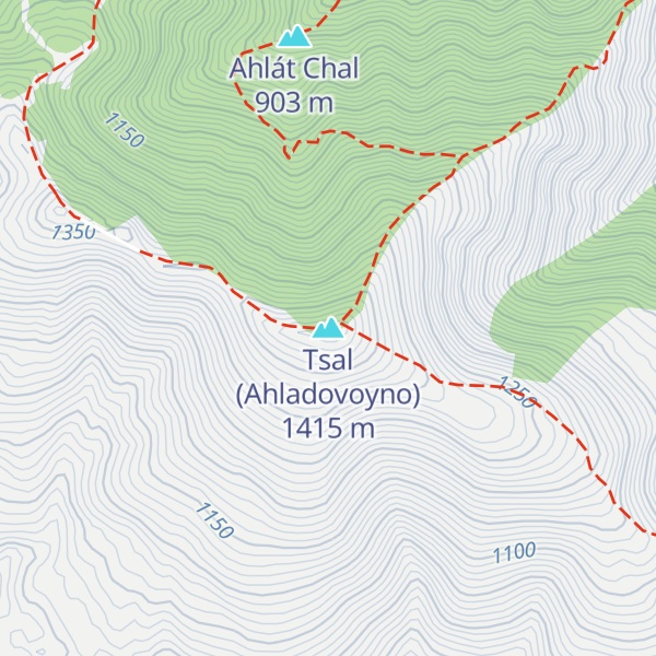 Map of Tsal (Ahladovoyno)