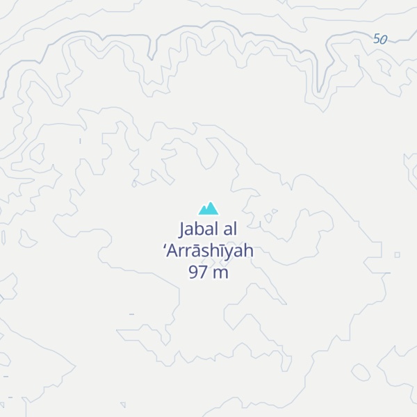Map of Jabal al ‘Arrāshīyah