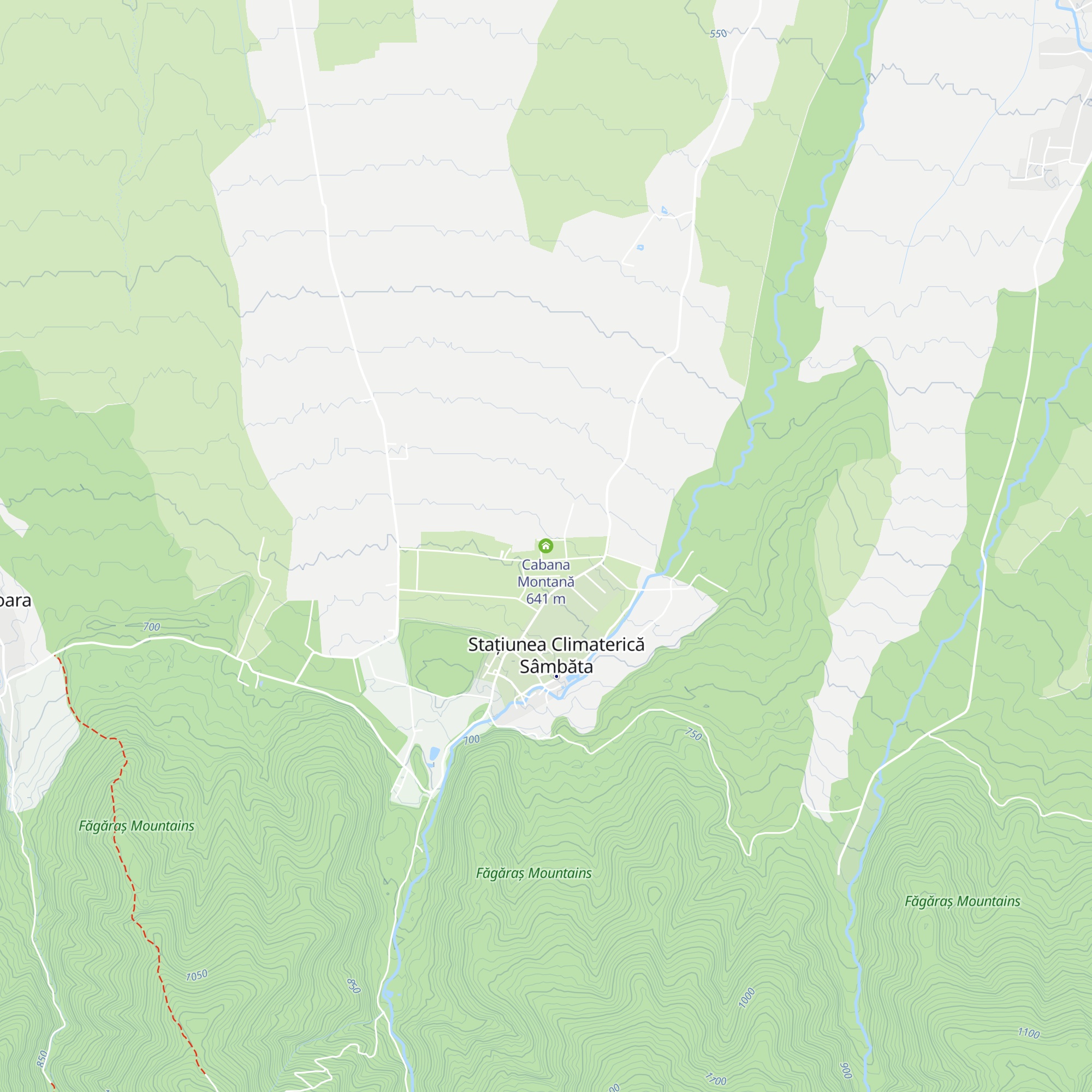 Cabana Montană map