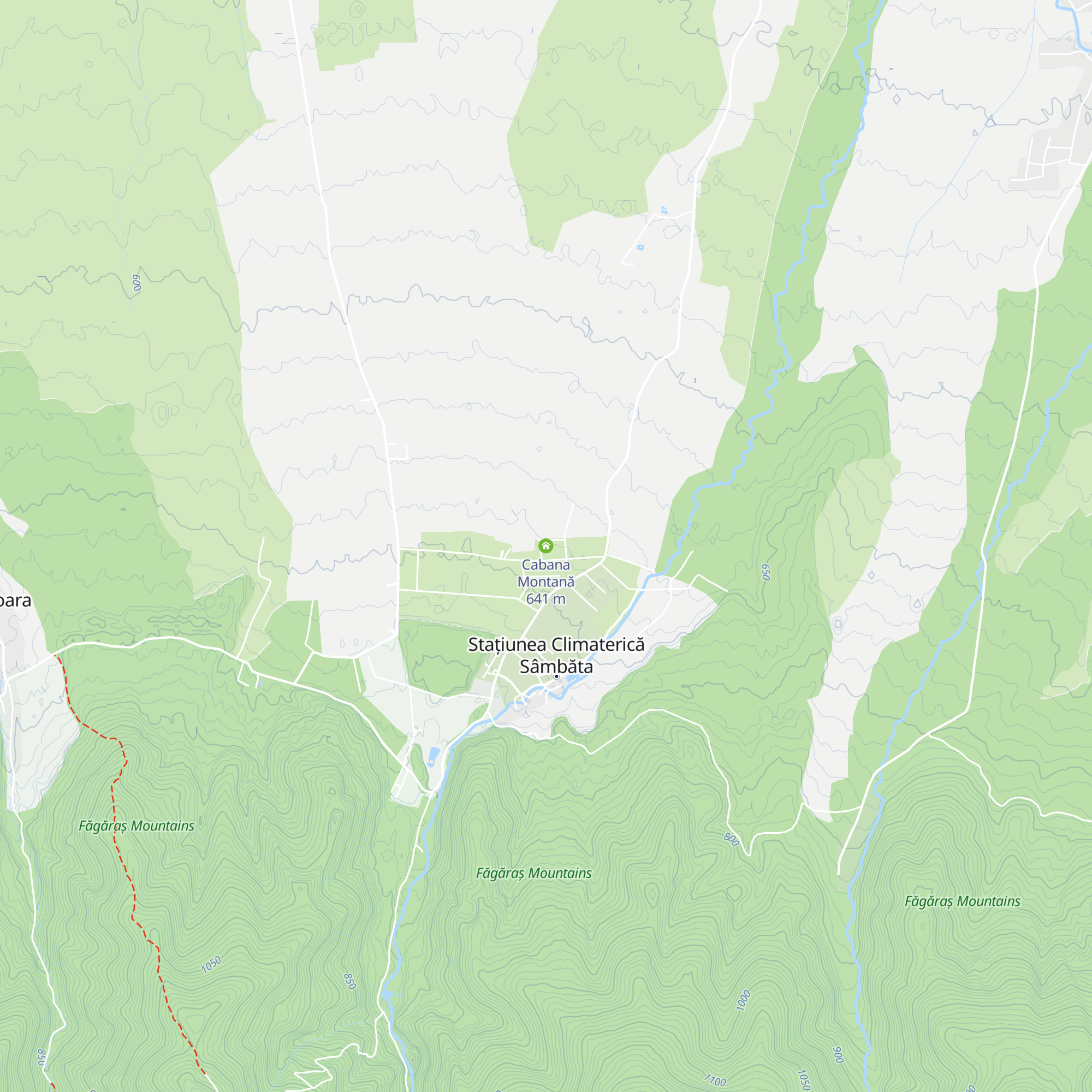 Cabana Montană map