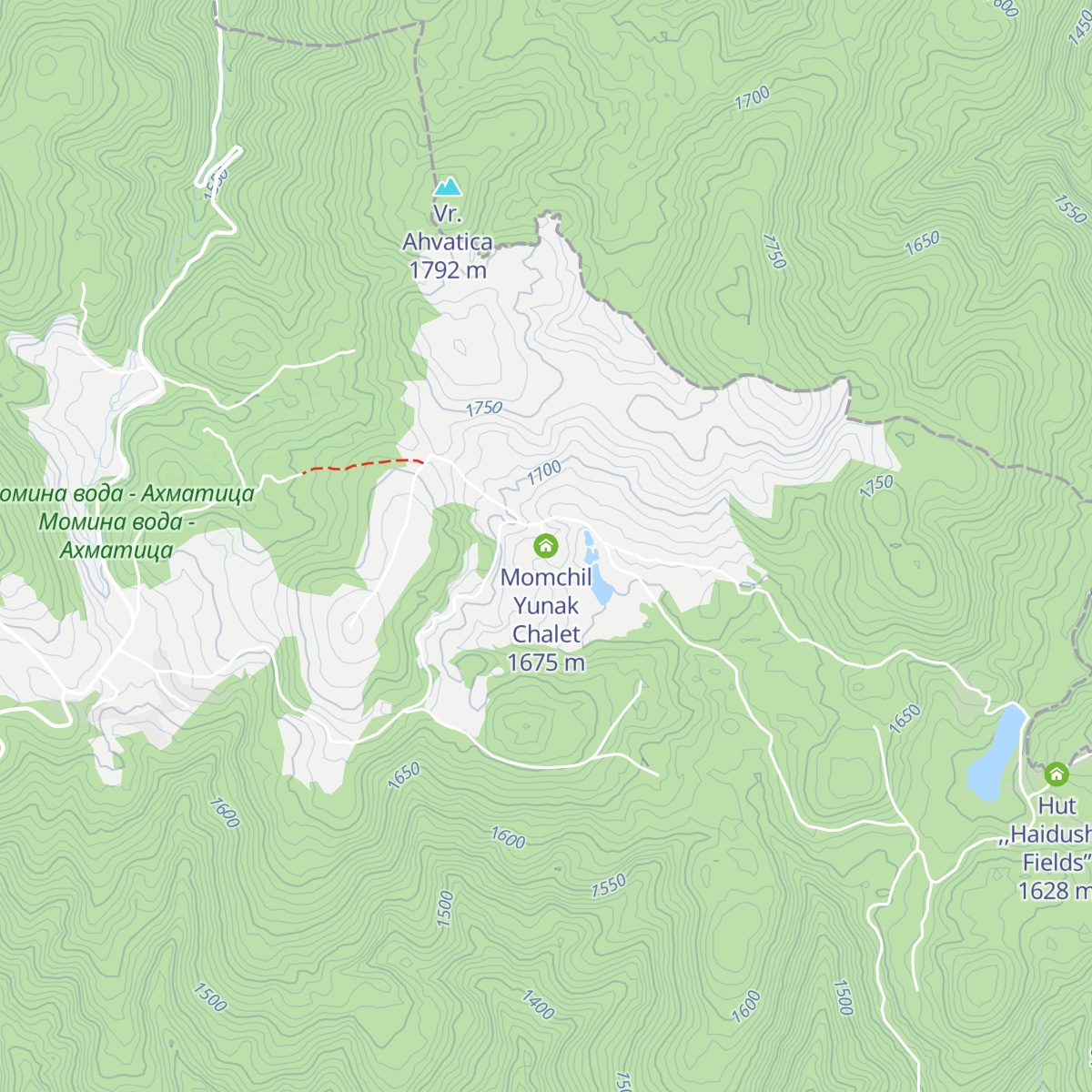 Momchil Yunak Chalet map