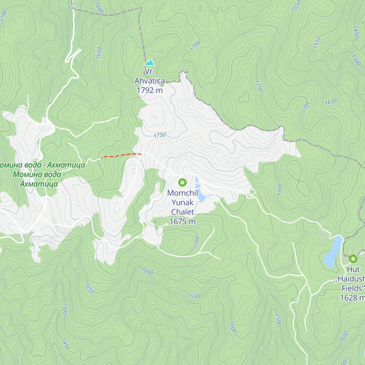 Momchil Yunak Chalet map