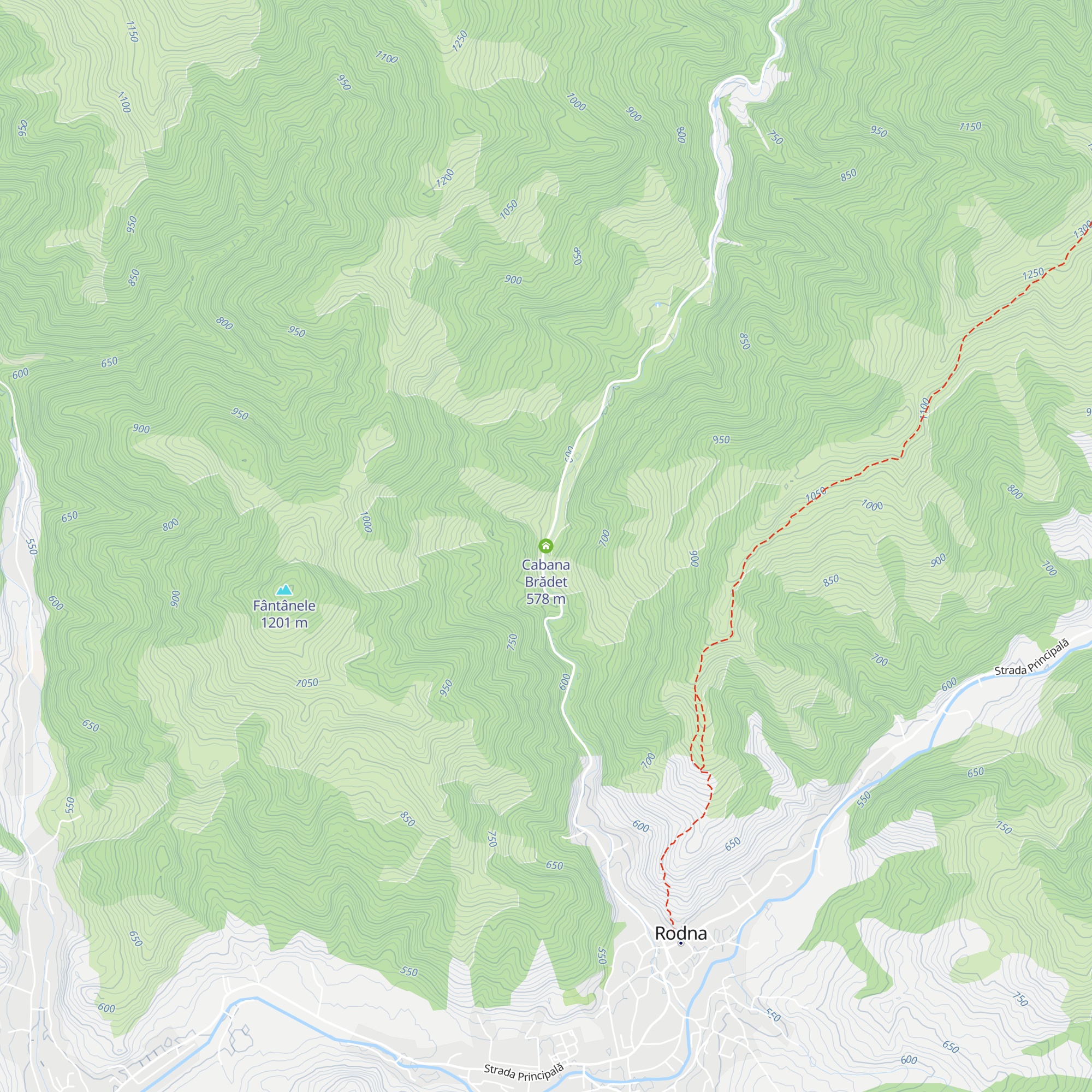 Cabana Brădet map