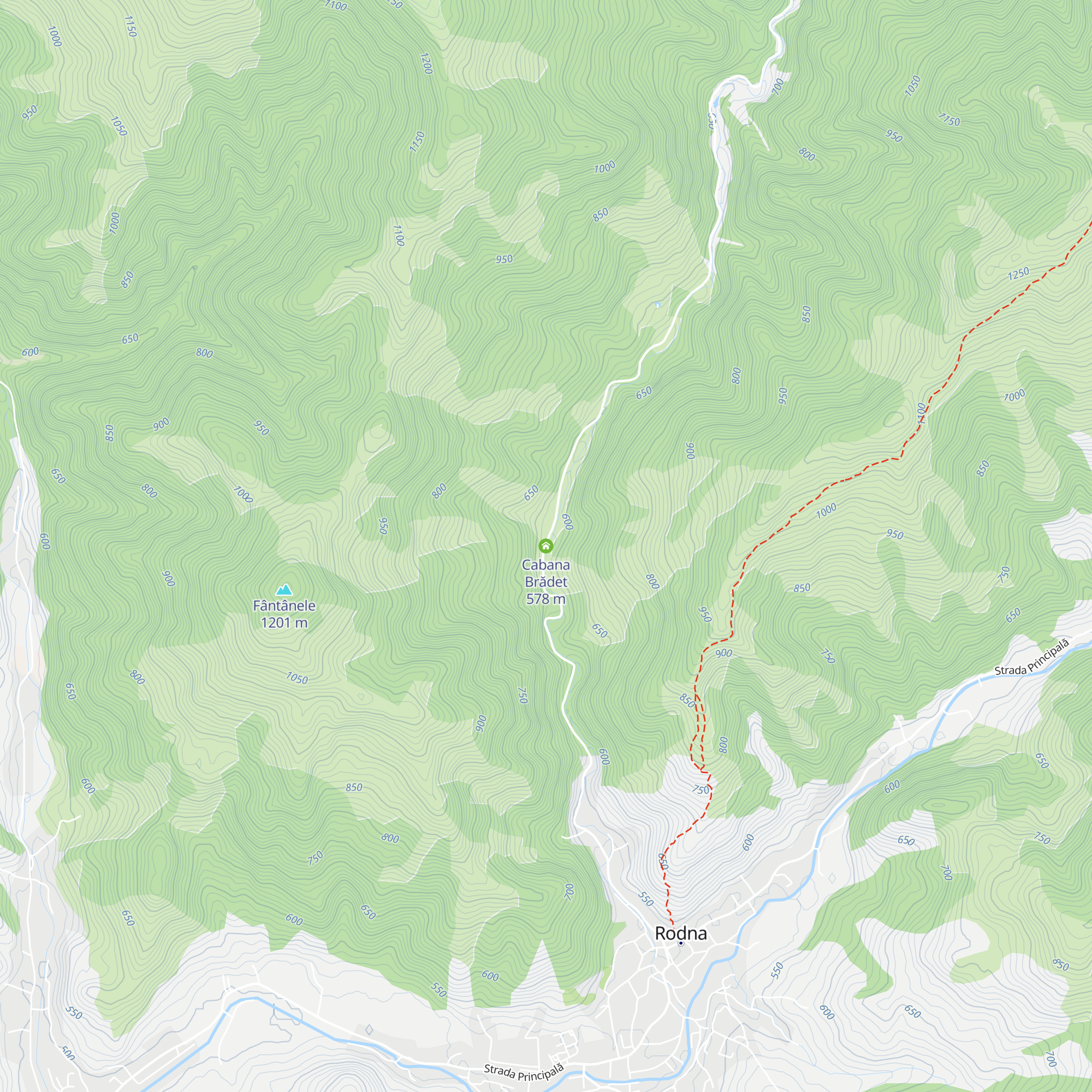 Cabana Brădet map