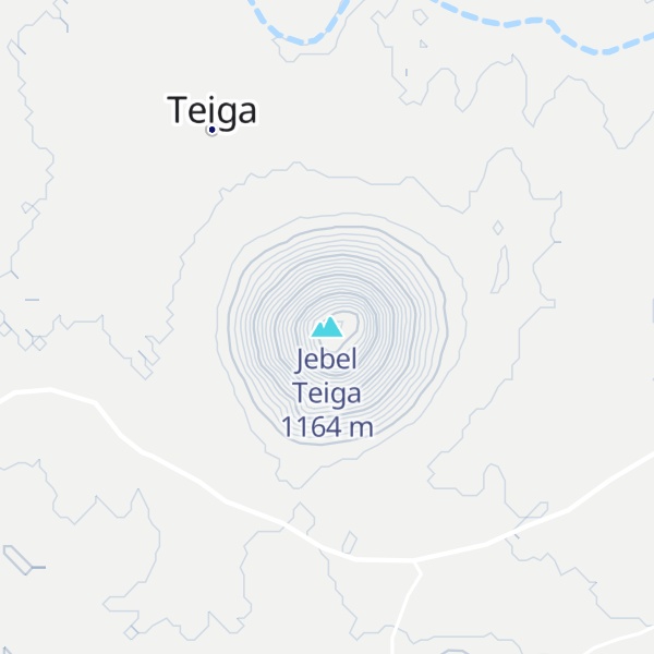 Map of Jebel Teiga