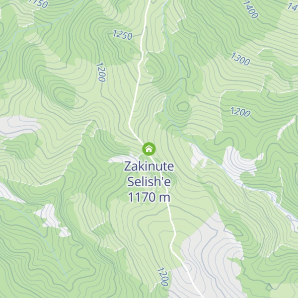 Map of Zakinute Selish'e