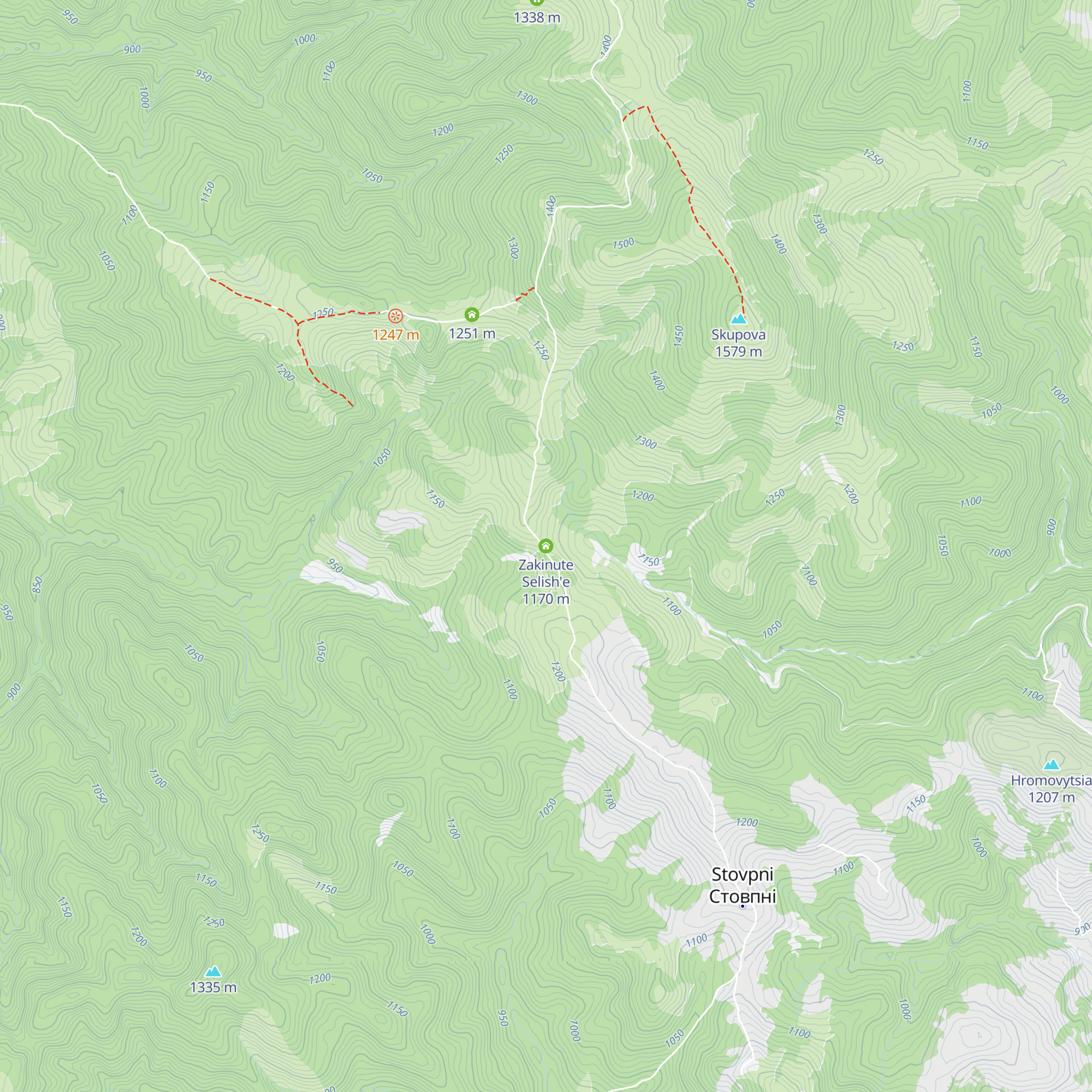 Zakinute Selish'e map