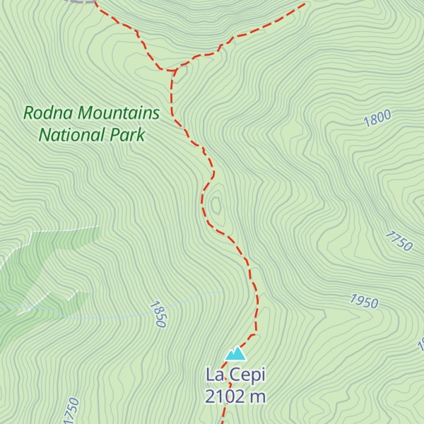 Map of Vârful Clăii