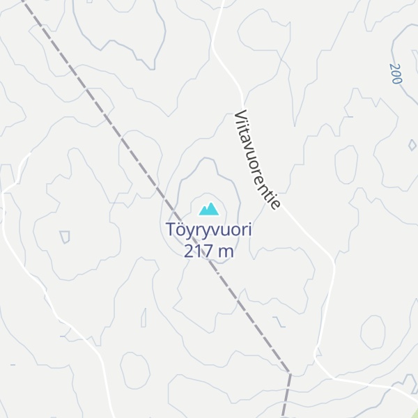 Map of Töyryvuori