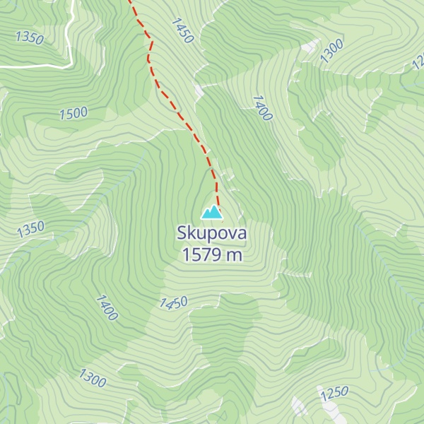 Map of Skupova