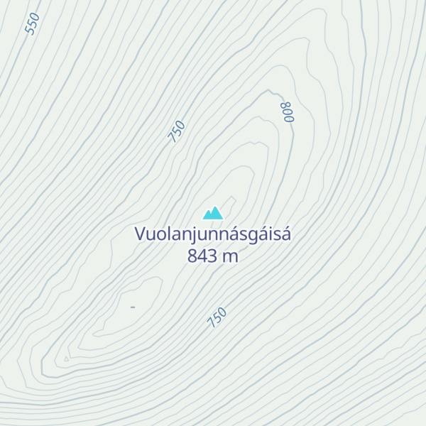 Map of Vuolanjunnásgáisá