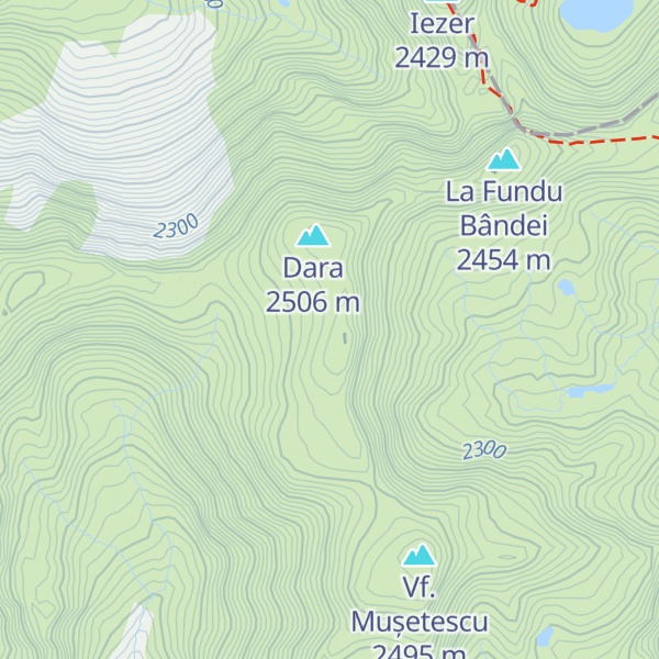 Map of Hârtopul Darei