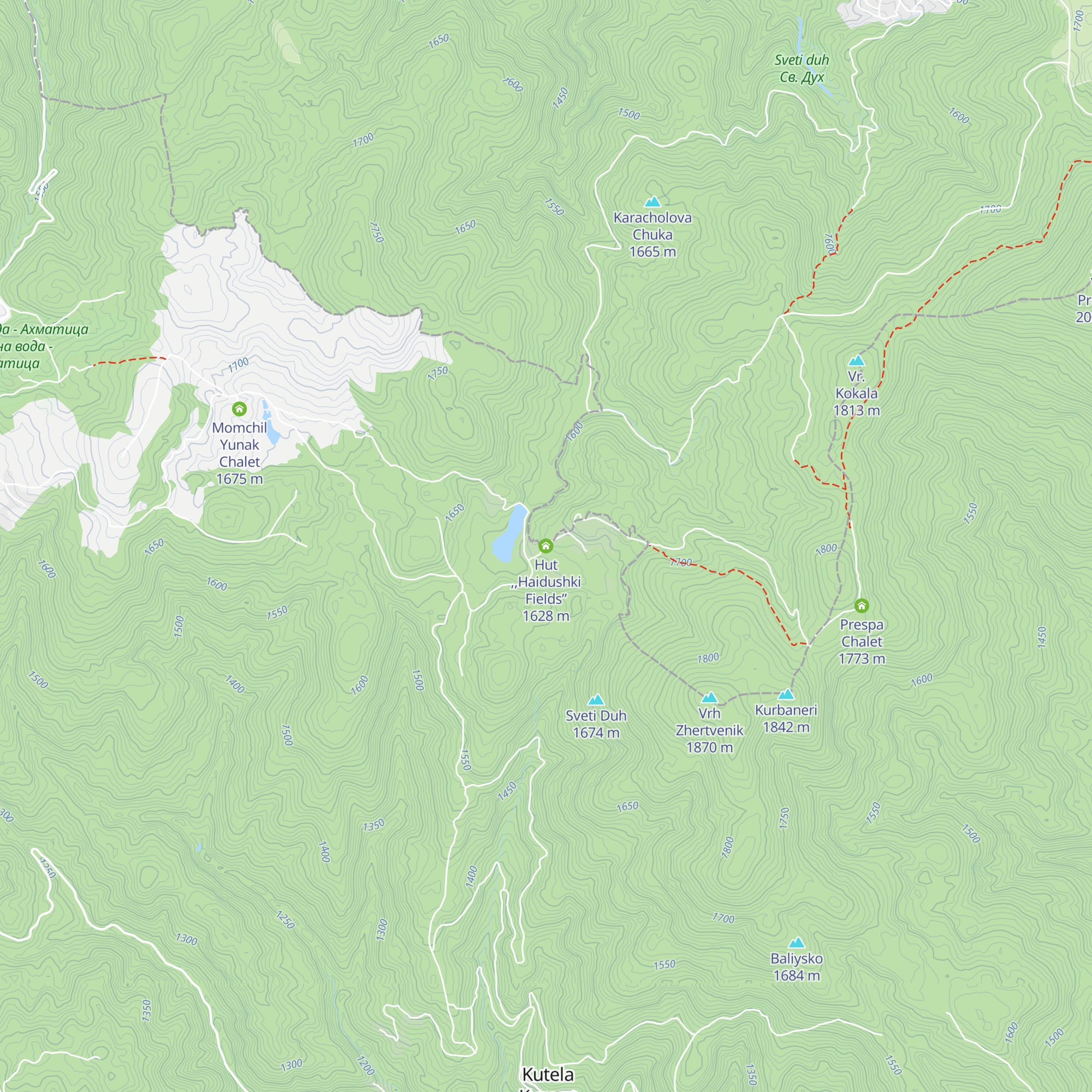Haydushki Polyani Chalet map