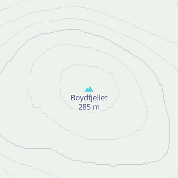 Map of Boydfjellet