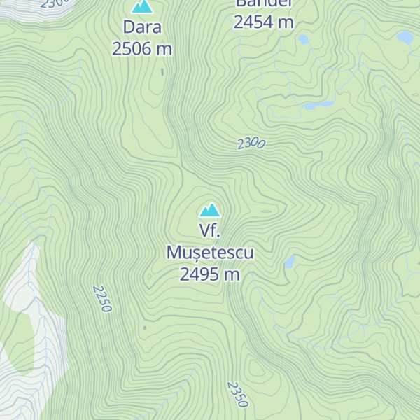 Map of Vf. Mușetescu