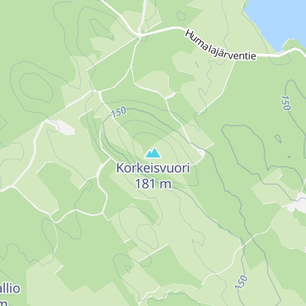 Map of Korkeisvuori