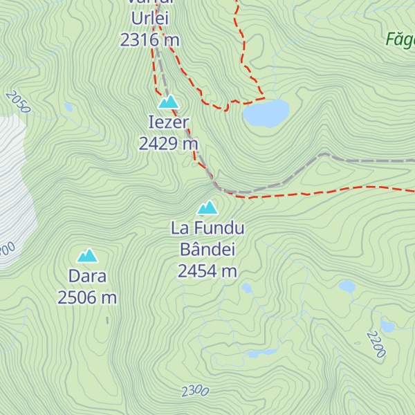 Map of La Fundu Bândei