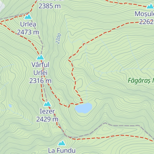 Map of Refugiul Lacul Urlea