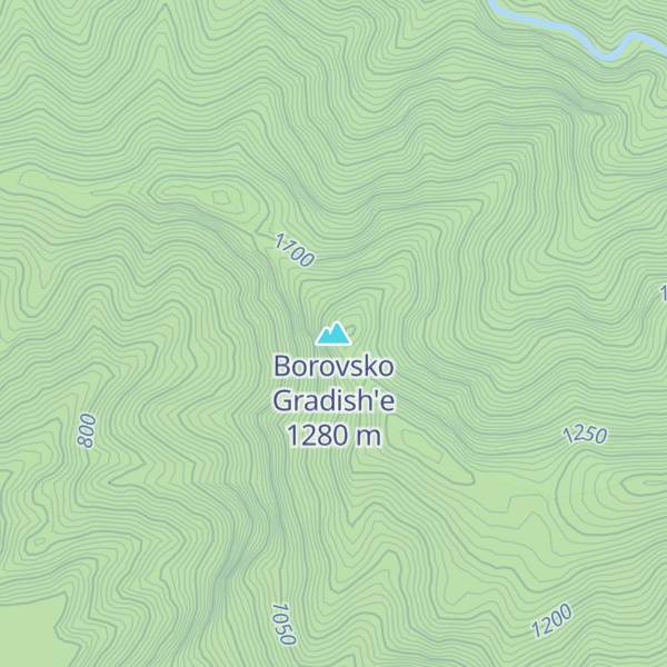 Map of Borovsko Gradish'e