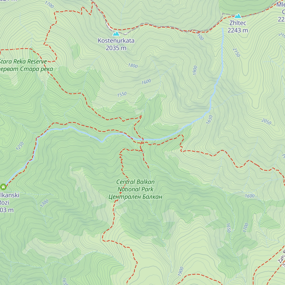 H. Vasil Levski map