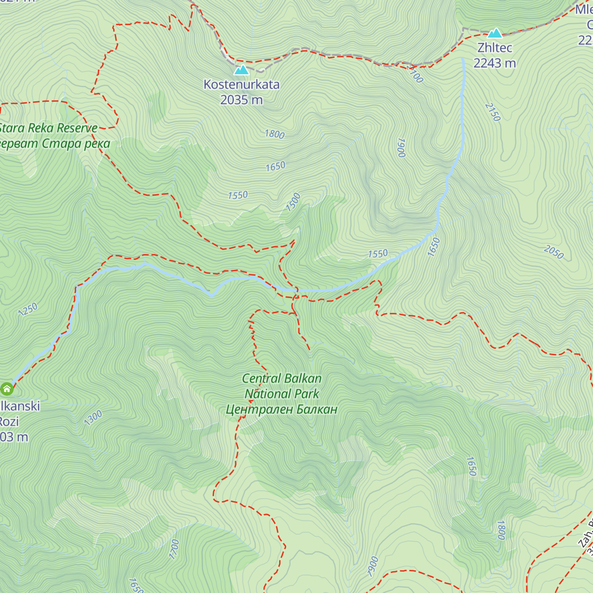 H. Vasil Levski map