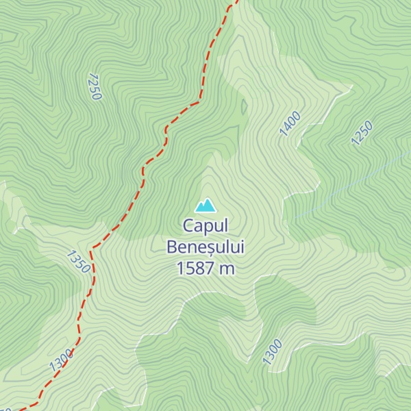 Map of Capul Beneșului