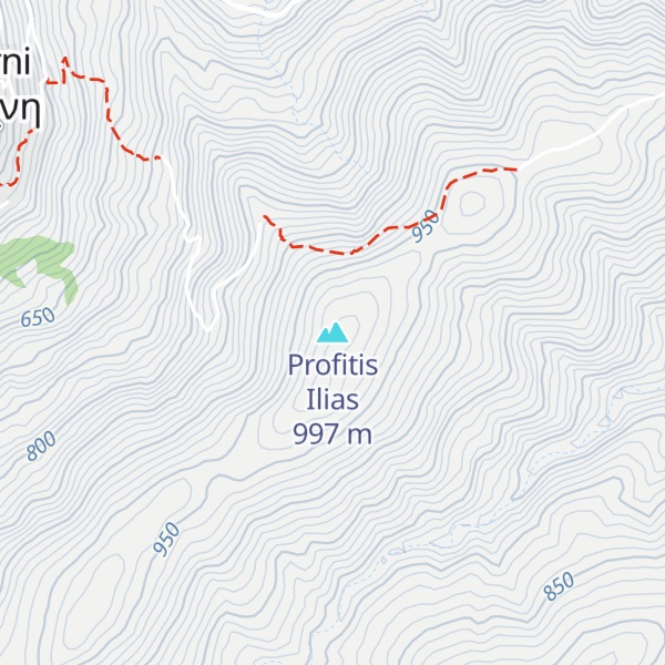 Map of Profitis Ilias