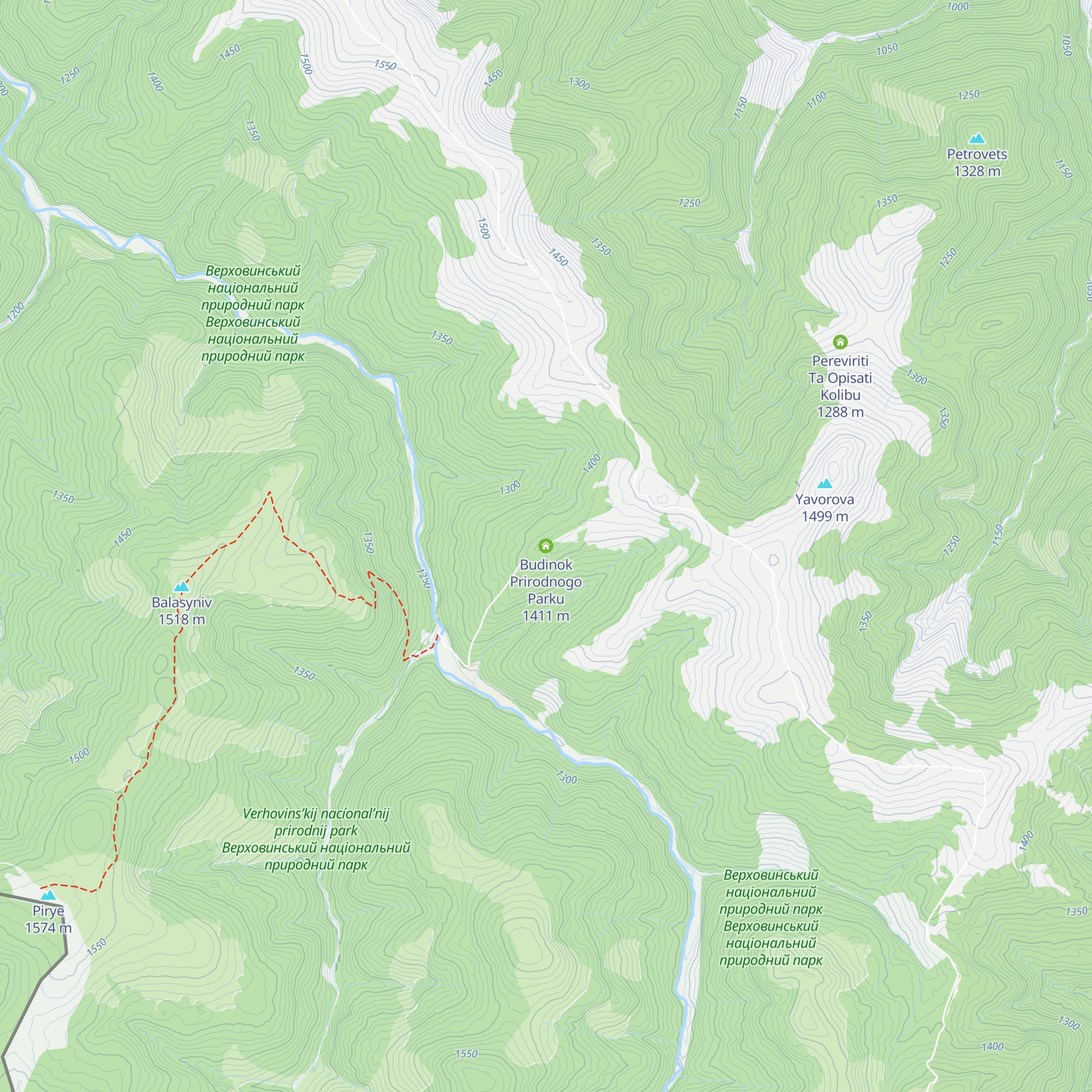 Budinok Prirodnogo Parku map