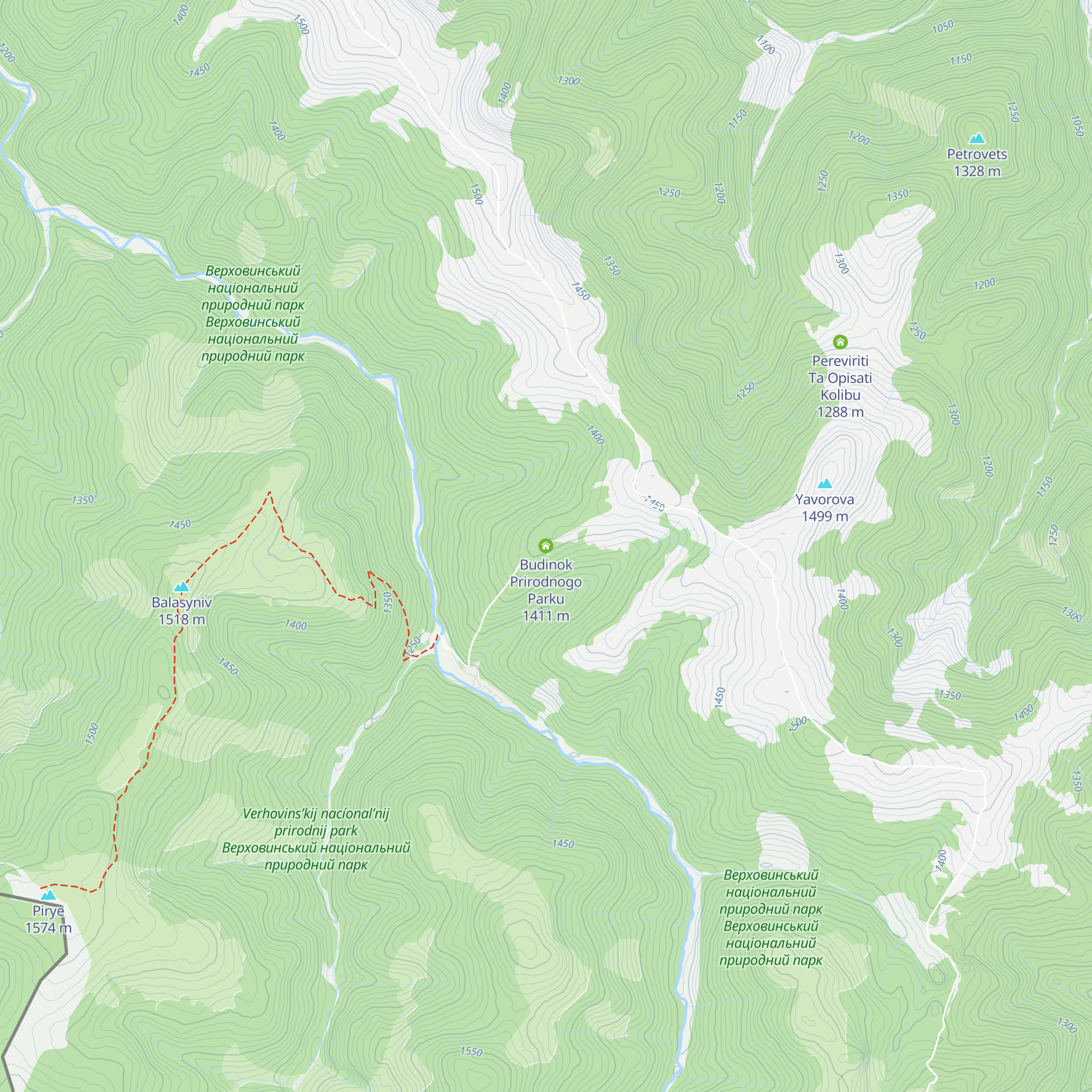 Budinok Prirodnogo Parku map