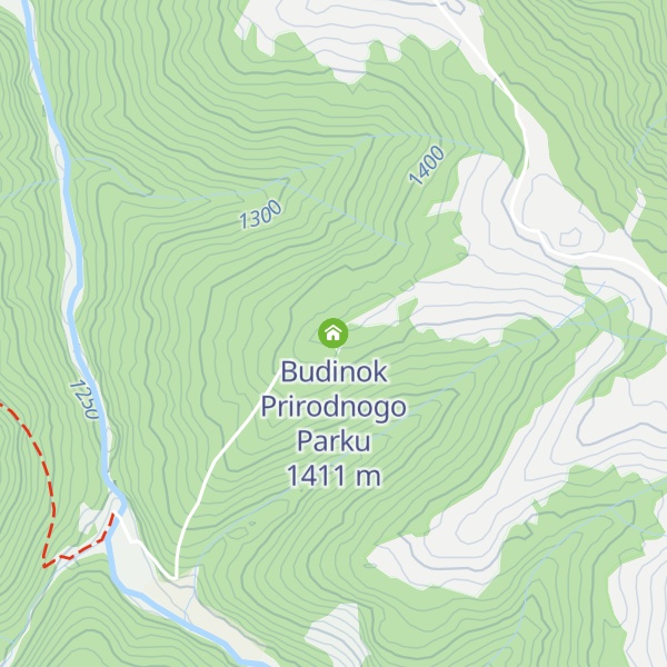 Map of Budinok Prirodnogo Parku