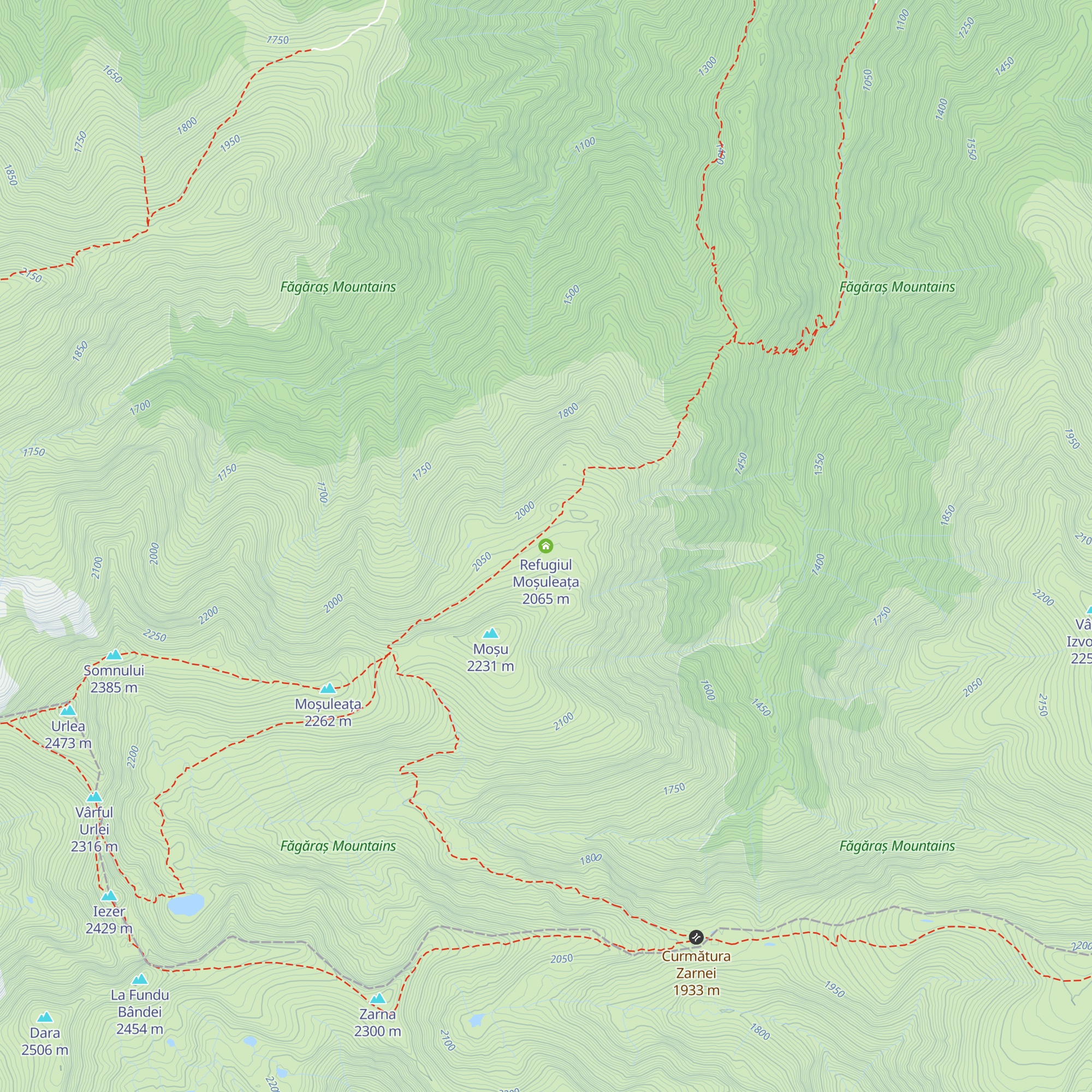 Refugiul Moșuleața map