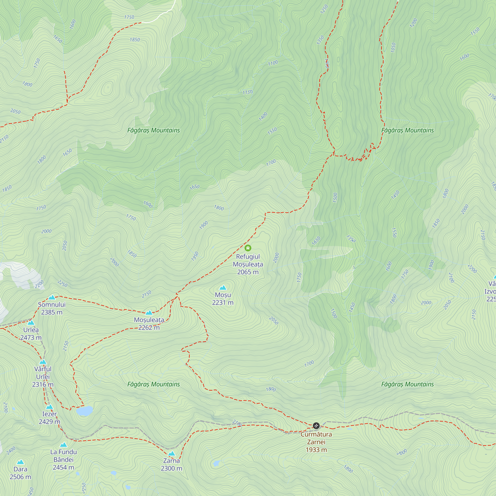 Refugiul Moșuleața map